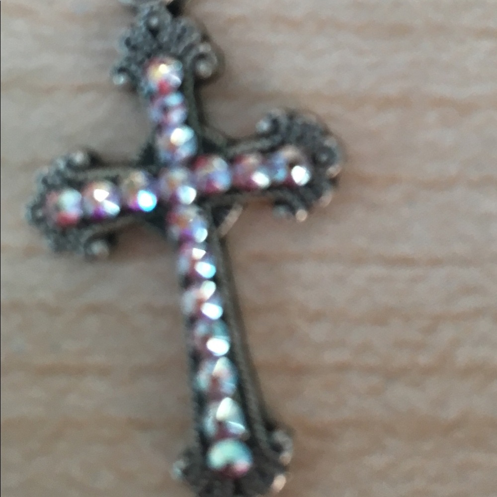 Beautiful pink/white MADE IN AMERICA cross!